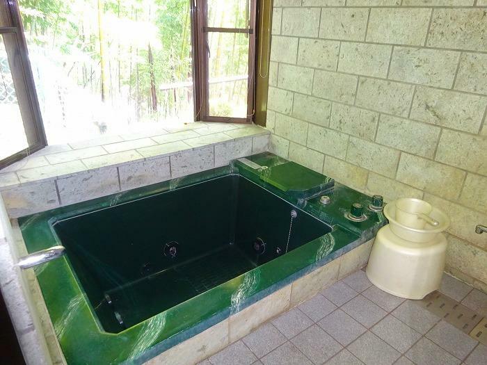 緑を感じながらの入浴で癒されます