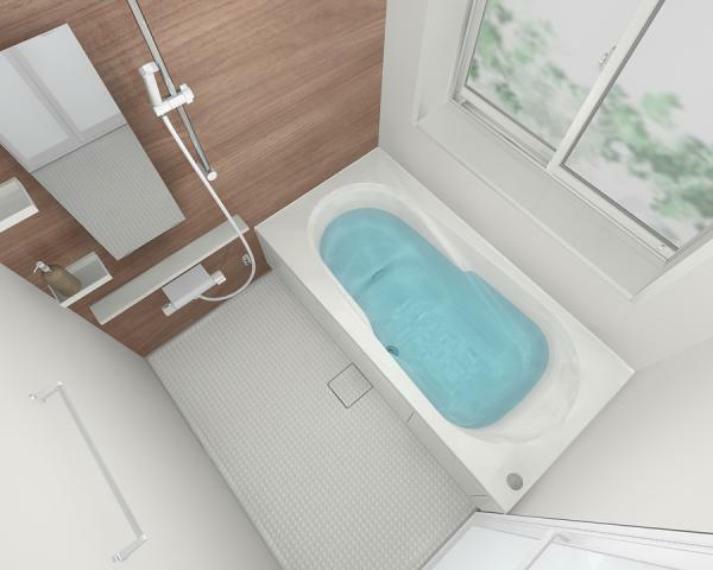 【同仕様写真】浴室はLIXIL製の新品のユニットバスに交換しました。足を伸ばせる1坪サイズの広々とした浴槽で、1日の疲れをゆっくり癒すことができますよ。