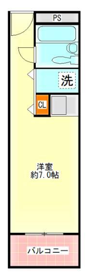 朝日プラザ心斎橋(1R) 5階の間取り図