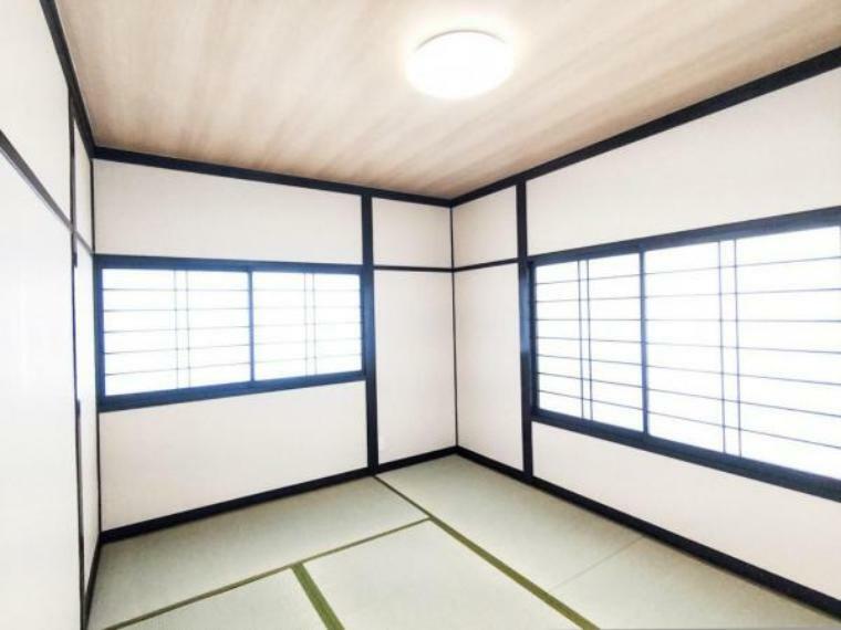 （リフォーム済）2階の6畳和室は天井、壁をクロス貼りにし、畳を表替え・障子と襖を貼替します。