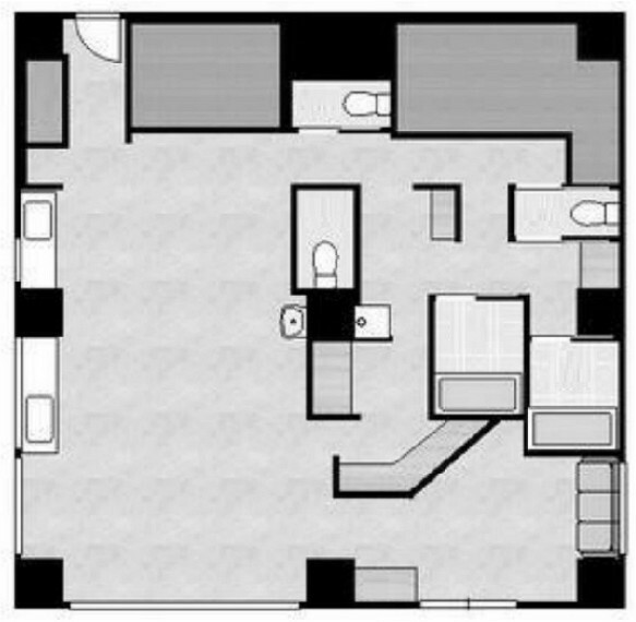 東カングランドマンション紫原台パークハイツ(1R) 1階の間取り図