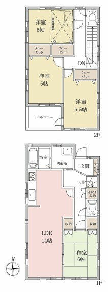 【4LDK】全居室6畳以上のゆとりある間取り