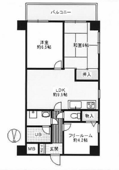 レノヴァシオン嵯峨野(3LDK) 5階の間取り図