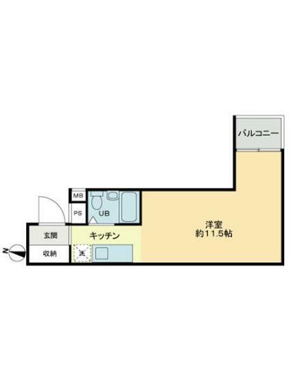 ロワール駒沢(1R) 4階の内観