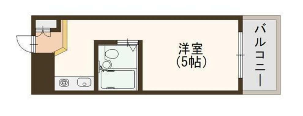 朝日プラザ堺東(1R) 2階の間取り図
