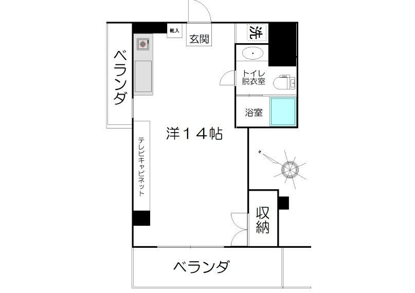 椎名町マンション(1R) 6階の内観