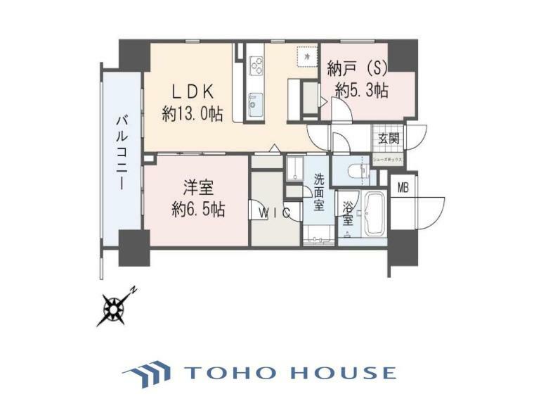 イニシアイオ横濱関内(1LDK) 9階の間取り図