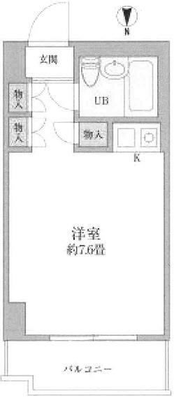 メゾン第5新大阪(1R) 2階の間取り図