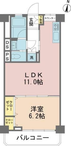 南向きの5階部分のため陽当たり＆眺望良好！LDKは11帖の1LDK！2016年リフォーム済のお部屋！