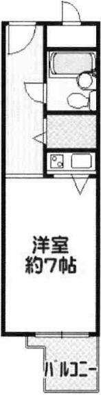 朝日プラザ心斎橋(1R) 4階の間取り図