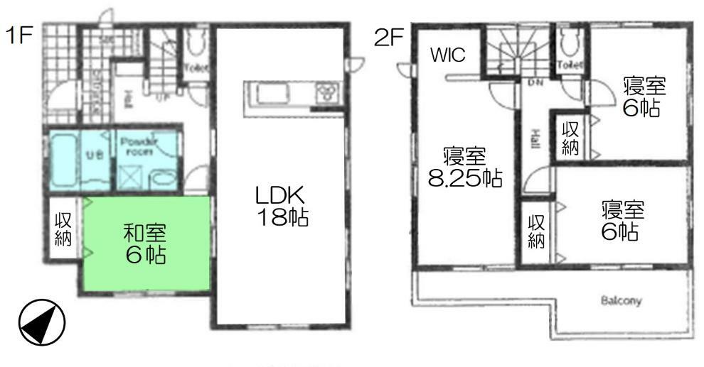 閑静で緑豊かな住宅地に41坪以上の敷地の中古戸建です。