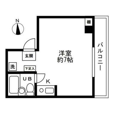 グレイトアドバンス羽田(1R) 5階の間取り図