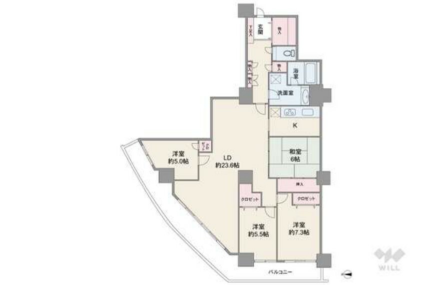 ザ・シーン城北アストロタワー(4LDK) 11階の間取り図