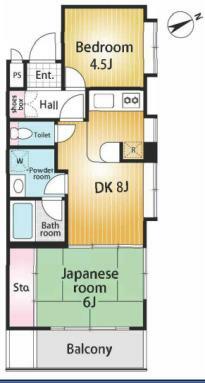 GSハイム徳丸(2DK) 4階の間取り図