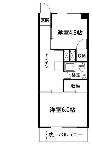 三田高島平第二コーポ(2K) 6階の内観