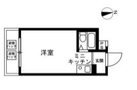 日興パレセゾン中野(1R) 3階の間取り図