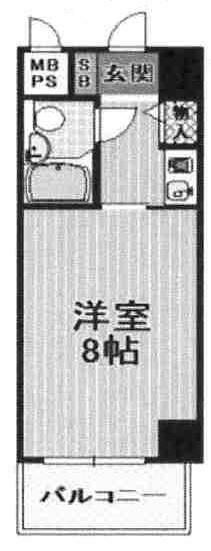 ライオンズマンション野田(1R) 7階の間取り図