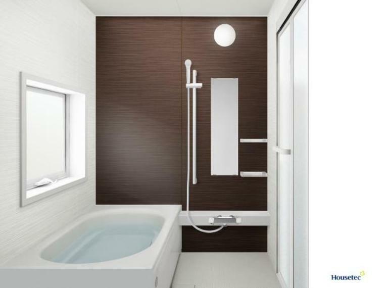 【同仕様画像/浴室】コンパクトな浴槽は、水道代の節約になり経済的。お掃除も行き届きます。床は足裏に密着する微細な凹凸になっているので、すべりにくく安全です。