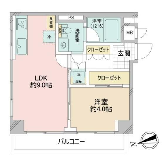 五反田コーポビアネーズ(1LDK) 6階の内観