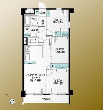 パラシオン鶴見(3LDK) 4階のその他画像