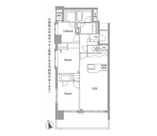 ライオンズグローベル浅草雷門(3LDK) 2階の間取り図