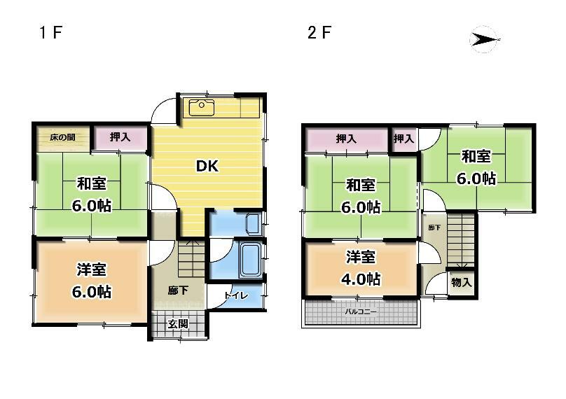 阪南市下出(5DK)の内観