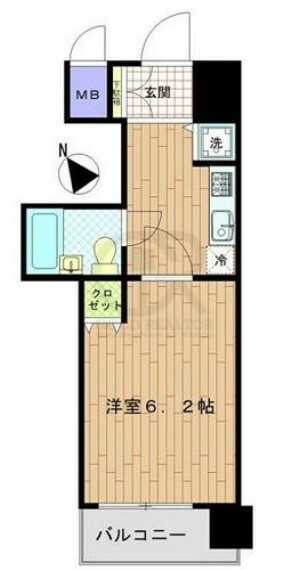 日神パレステージ三田(1K) 8階の間取り図