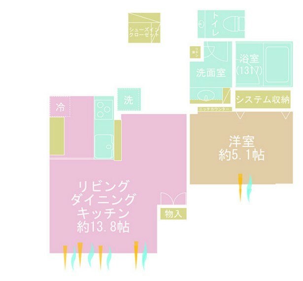 THE　ROPPONGI　TOKYO(1LDK) 17階の間取り図