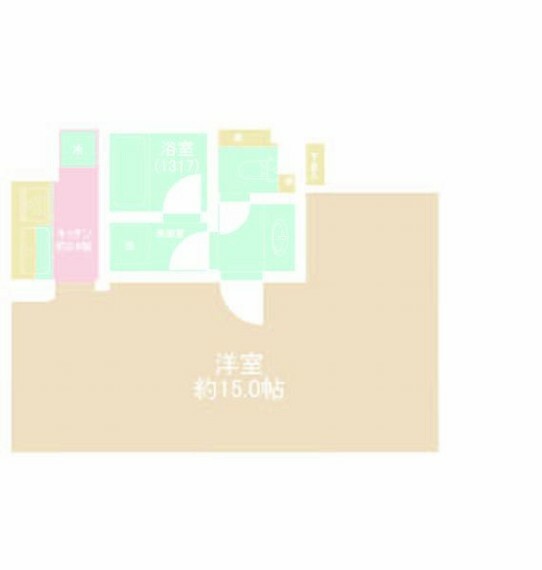 アルシェ菊川(1K) 8階の間取り図