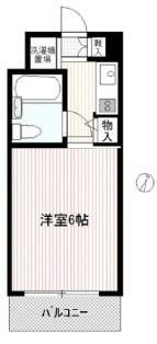 スカイコート西川口第7(1R) 6階の間取り図