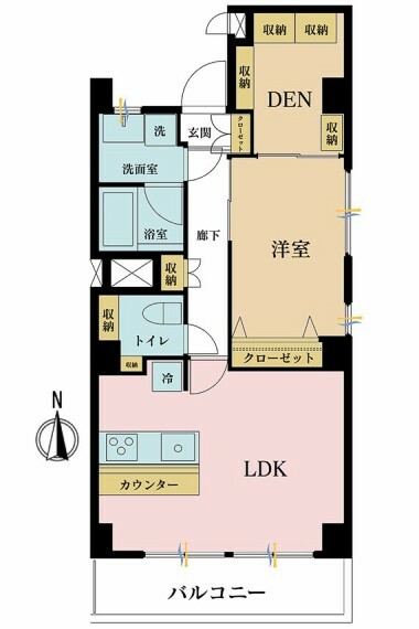 NK渋谷コータース(1LDK) 2階の間取り図