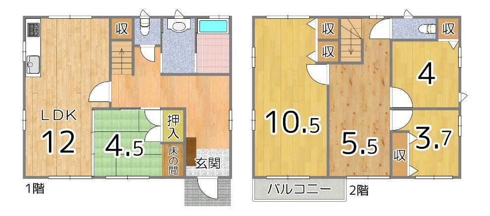 室内2階のフリースペースは<BR/>住む人の好みに合わせて収納にしたり、遊び場にしたりと、便利に活用できそうですね！