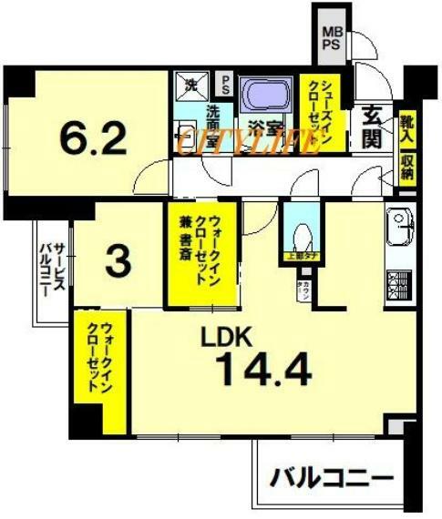 コスモ桂(3LDK) 4階の内観