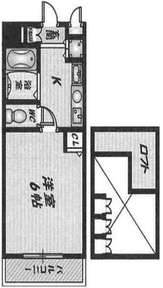 エステムコート梅田東アクアパレス(1K) 9階の間取り図