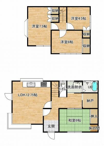 龍ケ崎市入地町(4LDK)の内観