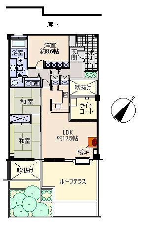 熱海パサニアクラブ(3LDK) 3階の間取り図
