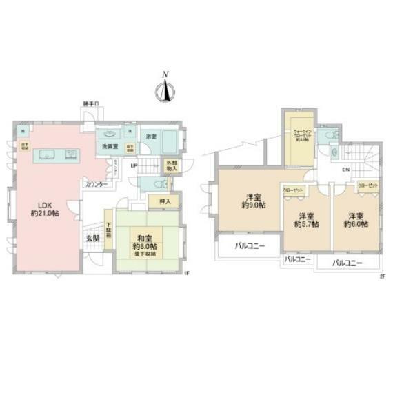 将来的に家族が増えることを考えれば、中古戸建住宅の4LDKが良いです。部屋が4つあることで、夫婦子供それぞれに部屋を割り当てることが可能です。リビングルームでは、家族の団らんの場として活用できます。