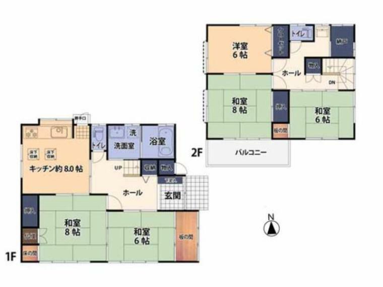 和室を4部屋設けた純和風住宅。<BR/>柔らかな畳は足に優しく、吸音効果もあるので、客間や寝室など多彩な用途で活用できます。