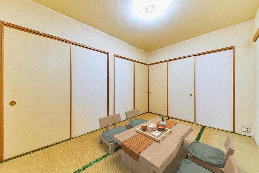6帖和室　CGで作成したリフォーム・家具設置イメージです。