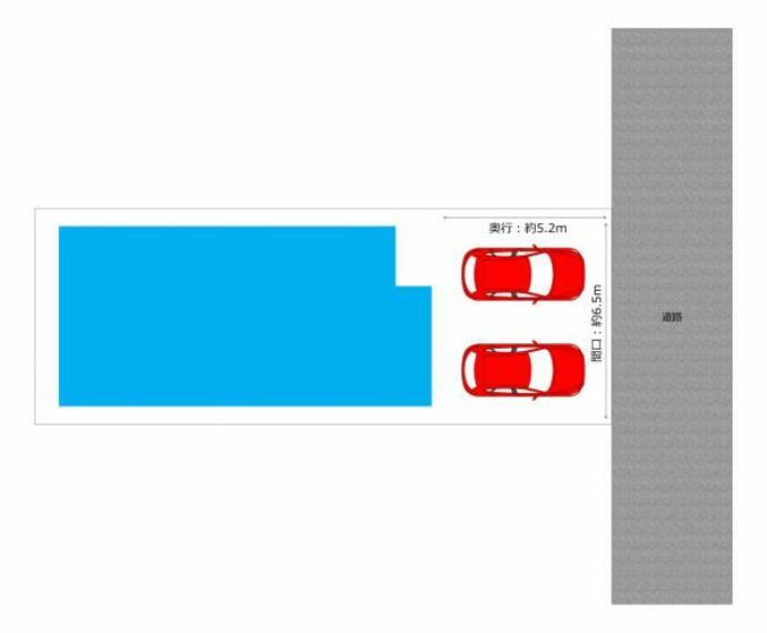 【リフォーム中】現在の駐車スペースを拡幅し、並列駐車が可能な駐車場を作ります。並列駐車場はお車の入れ替え等楽でいいですね。