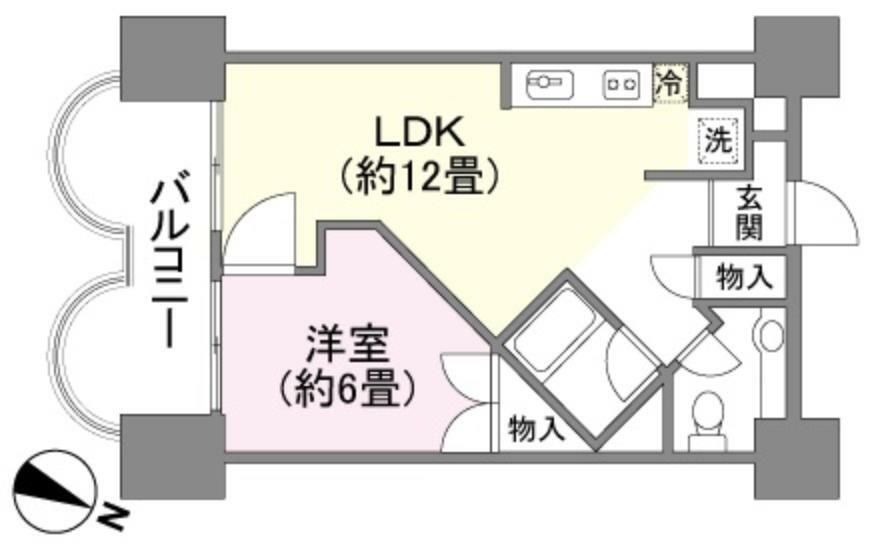 シーサイドサーフ御宿(1LDK) 11階の内観
