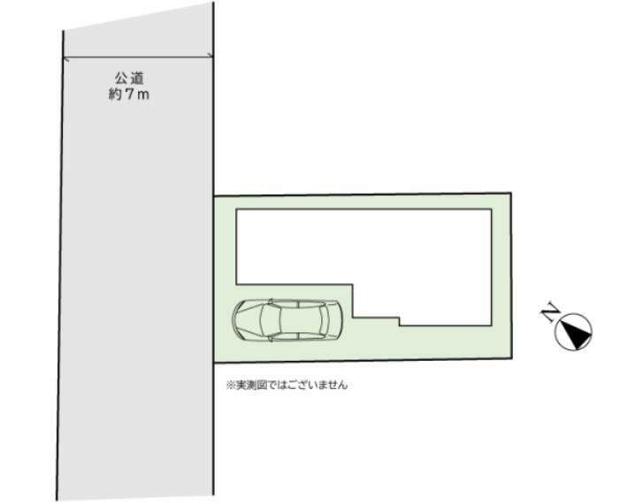 前面道路とほとんど高低差の無い平坦な立地です！