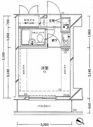 クリオ新子安参番館(1K) 5階の内観