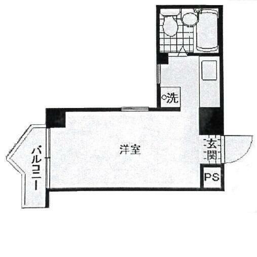 キクエイパレス戸越(1R) 9階の間取り図