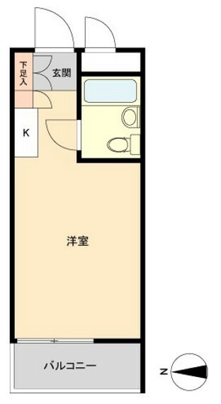 ハイ・シティ三軒茶屋第2(1R) 5階の間取り図