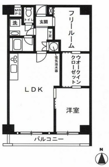 チサンマンション新大阪10番館(1LDK) 3階の間取り図