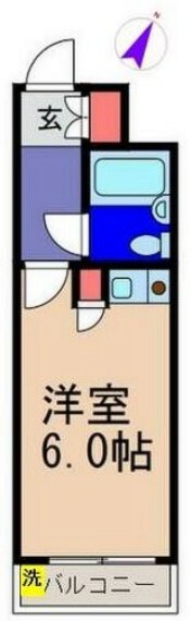 セザール西高島平(1R) 3階の間取り図