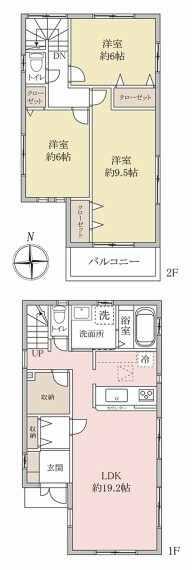 2015年築の3LDK＋納戸＋屋根裏収納！