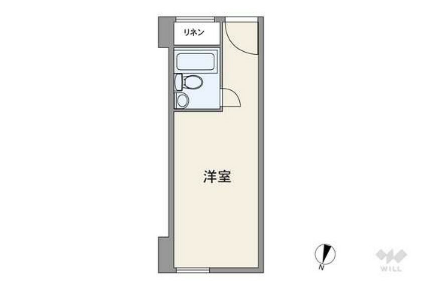 シャトレーイン東京笹塚(1R) 3階の間取り図