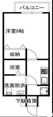 アドバンス大阪城エストレージャ(1K) 6階の間取り図